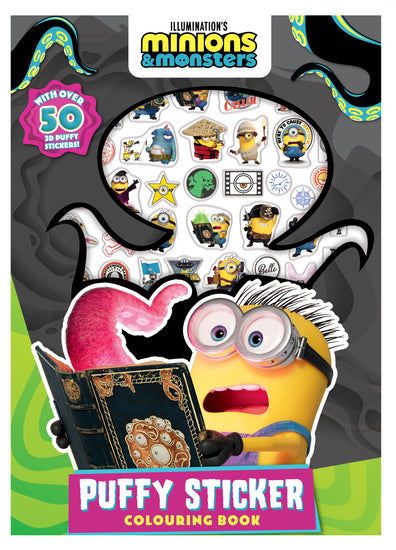 Minions And Monsters: Puffy Sticker Colouring Book (Universal) - Childrens Books - Image - Pop Weasel
