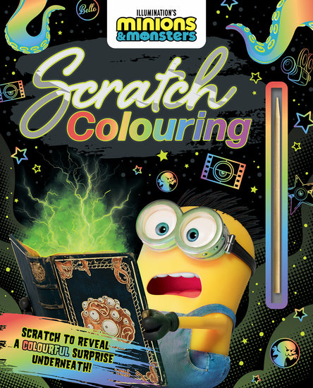 Minions And Monsters: Scratch Colouring (Universal) - Childrens Books - Image - Pop Weasel