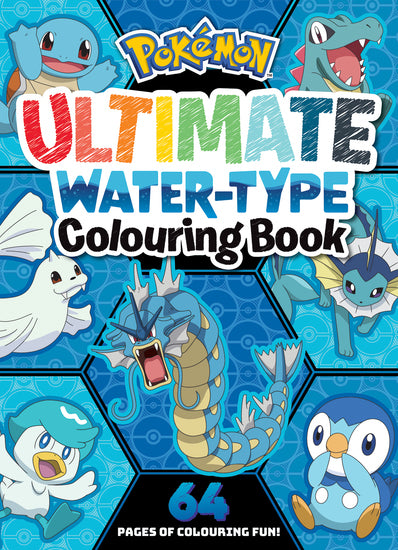 Pokemon Water-Type: Ultimate Colouring Book - Childrens Books - Image - Pop Weasel