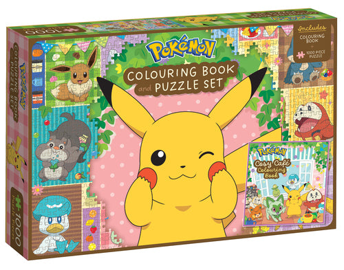 Pokemon: Colouring Book And Puzzle Set (1000 Pieces)