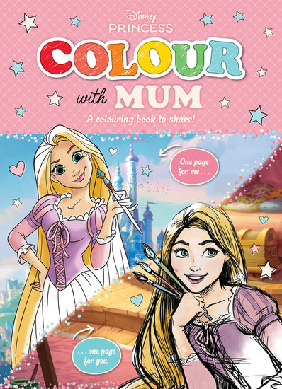 Disney Princess: Colour With Mum - Childrens Books - Image - Pop Weasel