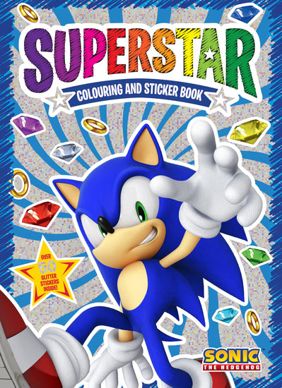 Sonic The Hedgehog: Superstar Colouring And Sticker Book (Sega) - Childrens Books - Image - Pop Weasel