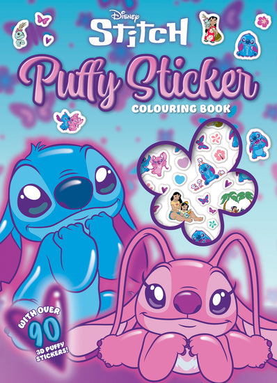 Stitch: Puffy Sticker Colouring Book (Disney) 2026 - Childrens Books - Image - Pop Weasel
