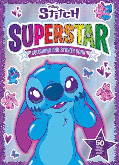Stitch: Superstar Colouring And Sticker Book (Disney) - Childrens Books - Image - Pop Weasel