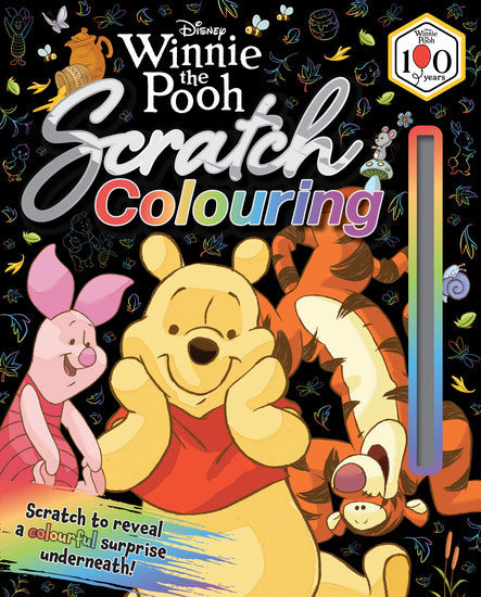 Winnie The Pooh 100Th Anniversary: Scratch Colouring (Disney) - Childrens Books - Image - Pop Weasel