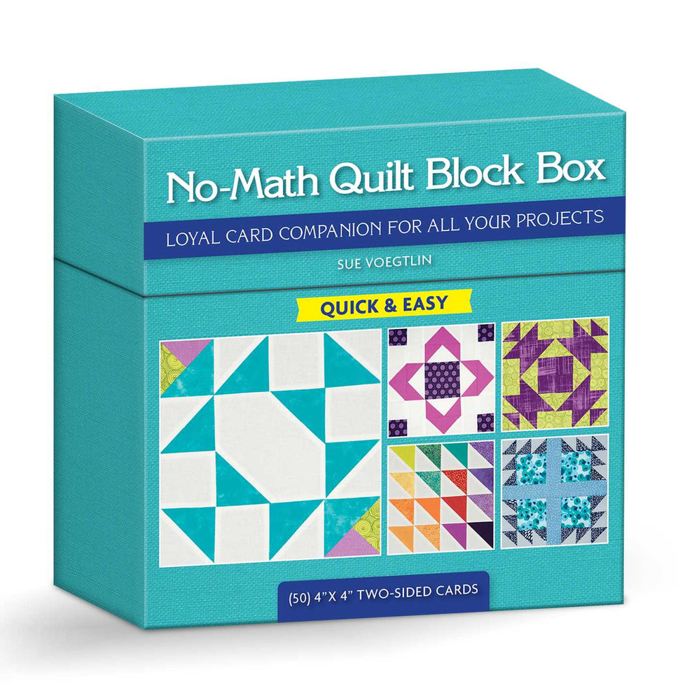 No-Math Quilt Block Box: 40 Easy-To-Use Cards For Patchwork Perfection - Books - Image - Pop Weasel