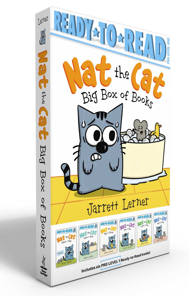 Nat The Cat Big Box Of Books (Boxed Set): Nat The Cat Takes A Nap; Nat The Cat Takes A Bath; Nat The Cat Has A Snack; Nat The Cat Has A Hat; Na - Childrens Books - Image - Pop Weasel