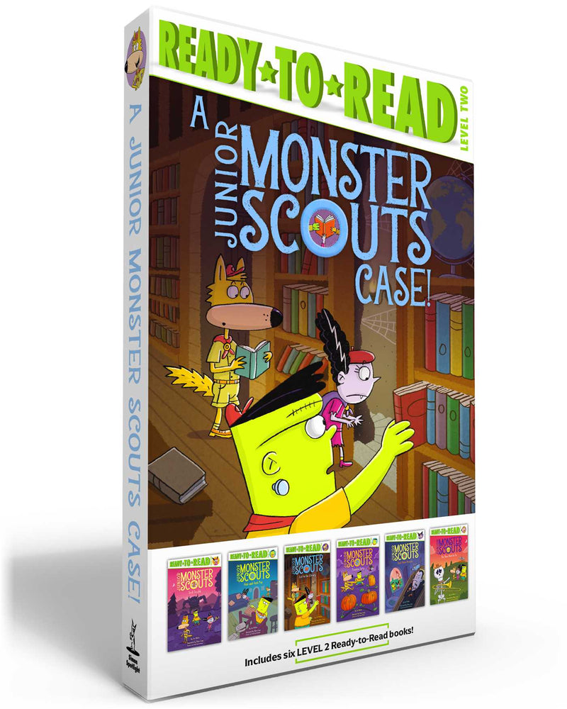 A Junior Monster Scouts Case (Boxed Set): Troll Trouble; Hide-And-Seek Pup; Lost In The Library; Pumpkin Party; Don't Wake Dracula; The Show Mu - Childrens Books - Image - Pop Weasel