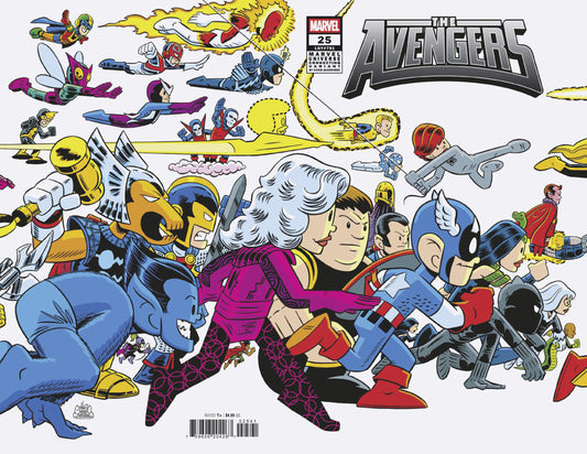 AVENGERS #25 CHRIS GIARRUSSO MARVEL UNIVERSE CONNECTING WRAP VARIANT B [DOOM] - Image