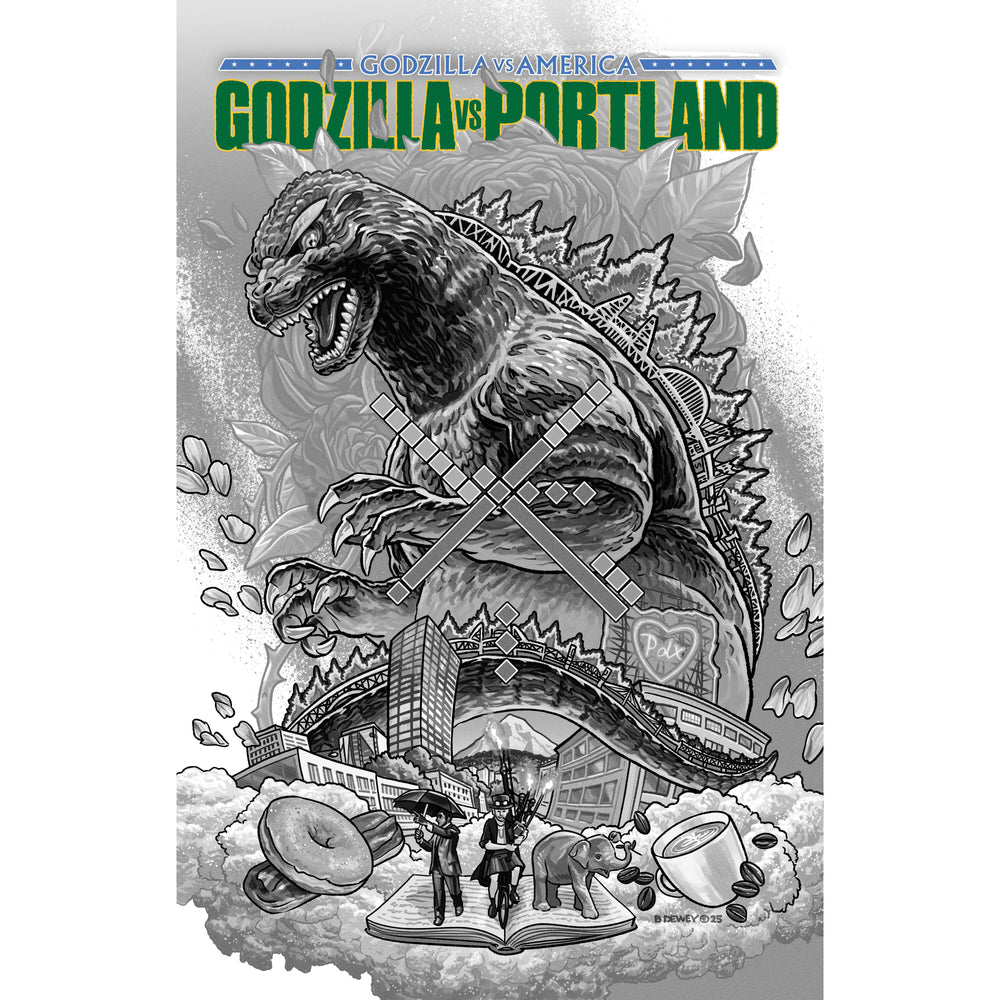 Godzilla Vs. America: Portland Cover A (Dewey) (2nd Print) - Comics - Image - Pop Weasel