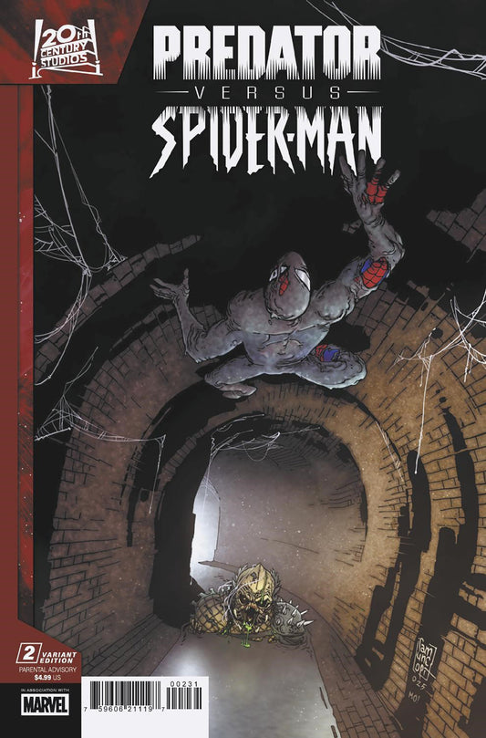 PREDATOR VS. SPIDER-MAN #2 GIUSEPPE CAMUNCOLI VARIANT - Image