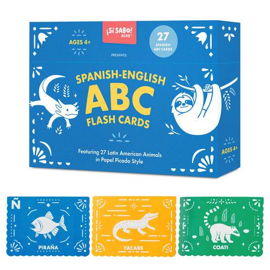 Spanish-English ABC Flash Cards, El Gran Rompecabezas del ABC en Español - Image