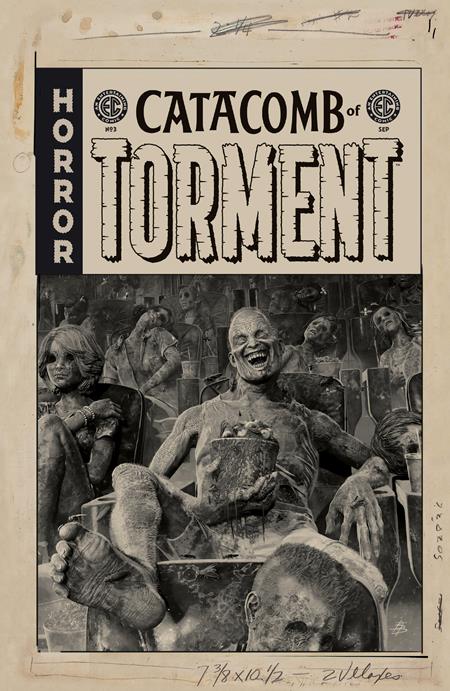 Ec Catacomb Of Torment #3  D Inc 1:20 Bjorn Barends B&w Artist Edition Var - Image