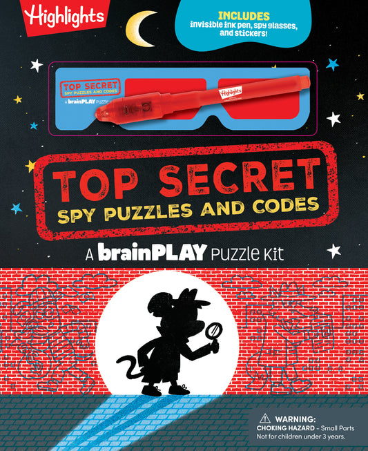 brainPLAY Top Secret Spy Puzzles and Codes | Hardcover - Image