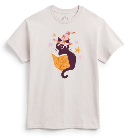 Witchy Cat Unisex T-Shirt Medium - Clothing - Image - Pop Weasel