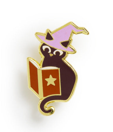 Witchy Cat Enamel Pin - Badges & Pins - Image - Pop Weasel