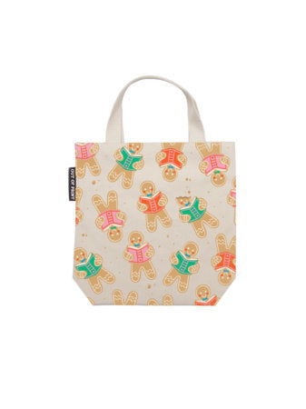 Gingerbread Book Club Mini Tote Bag - Bags, Wallets & Purses - Image - Pop Weasel