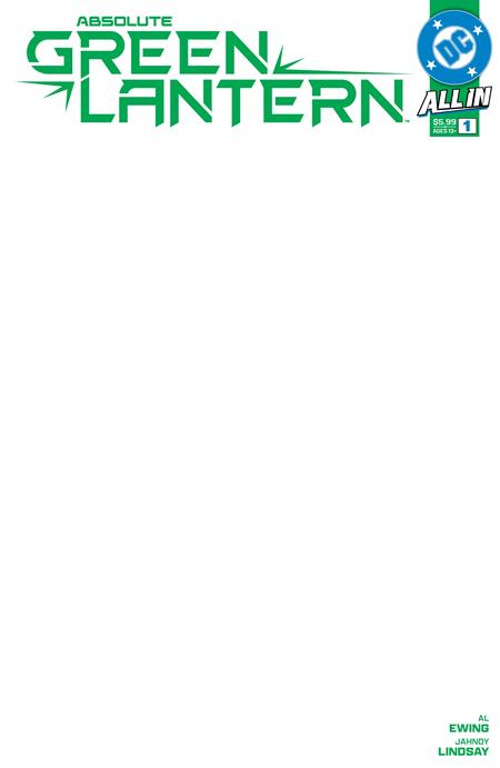 Absolute Green Lantern #1  H Blank Card Stock Var - Image