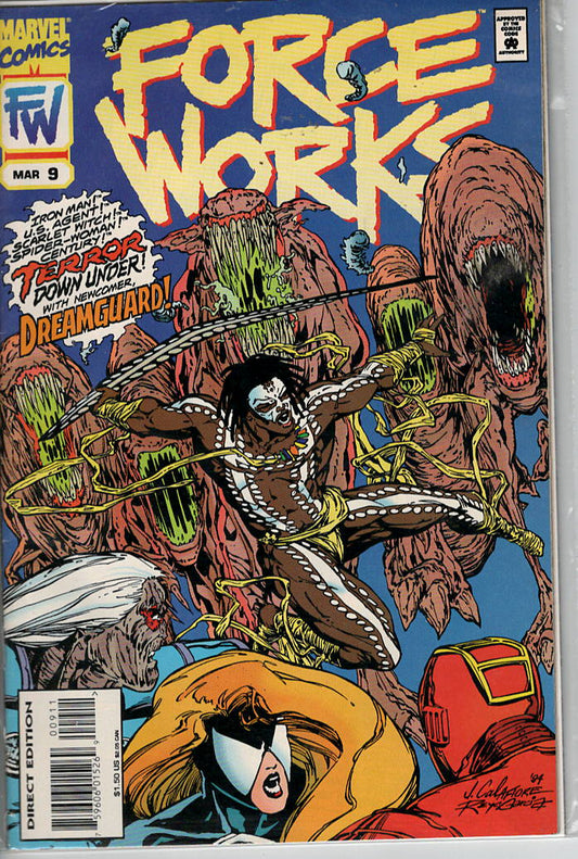 Pre-Owned - Force Works #9  (March 1995) Scanned Image Pop Weasel Pre-Owned Comics