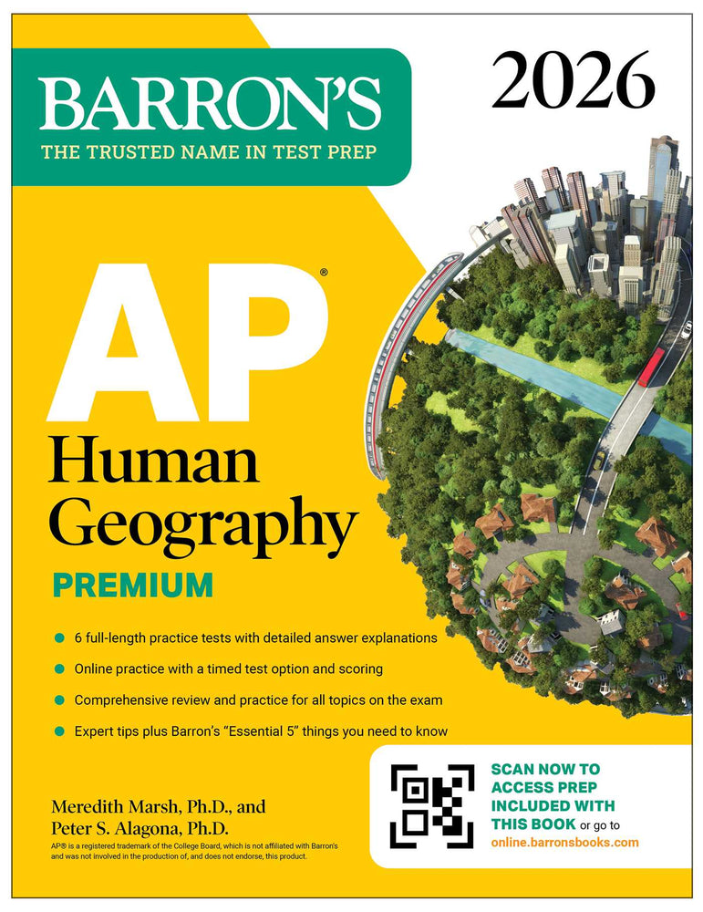 AP Human Geography Premium, 2026: Prep Book with 6 Practice Tests+ Comprehensive Review + Online Practice image - Non-Fiction - Image - Pop Weasel