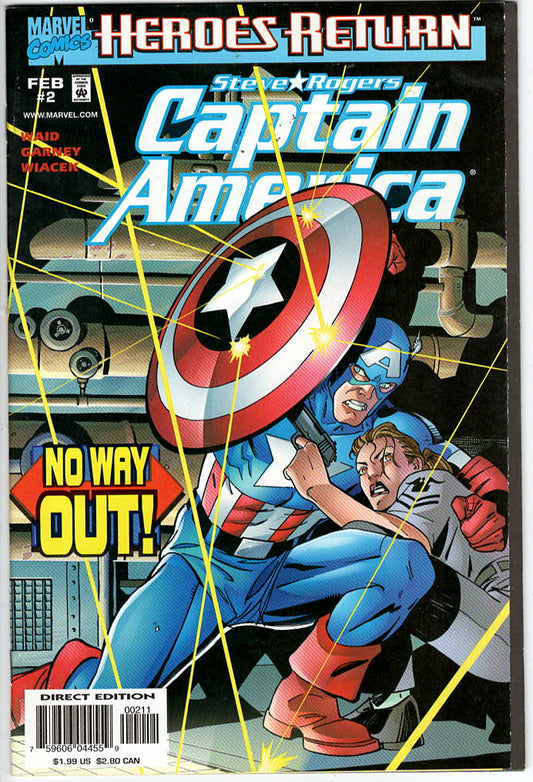 Pre-Owned - Captain America #2  (February 1998) Scanned Image Pop Weasel Pre-Owned Comics