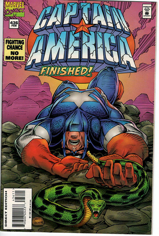 Pre-Owned - Captain America #436  (February 1995) Scanned Image Pop Weasel Pre-Owned Comics