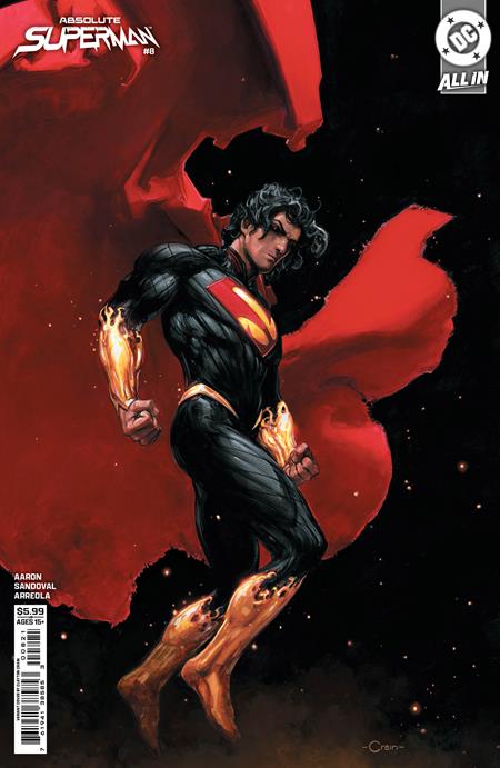 Absolute Superman #8  B Clayton Crain Card Stock Var - Image