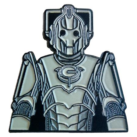 Doctor Who Cyberman Cybus Industries Enamel Pin Badge - Badges & Pins - Image - Pop Weasel