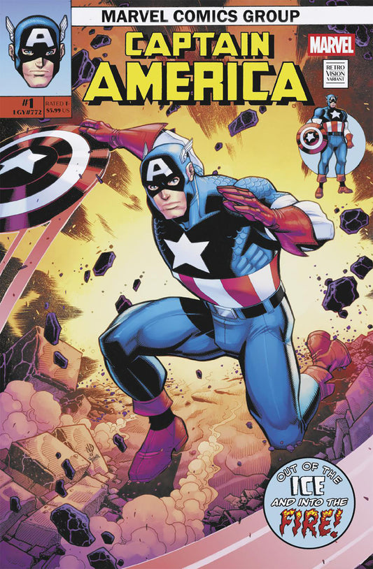 CAPTAIN AMERICA #1 NICK BRADSHAW RETROVISION VARIANT - Image