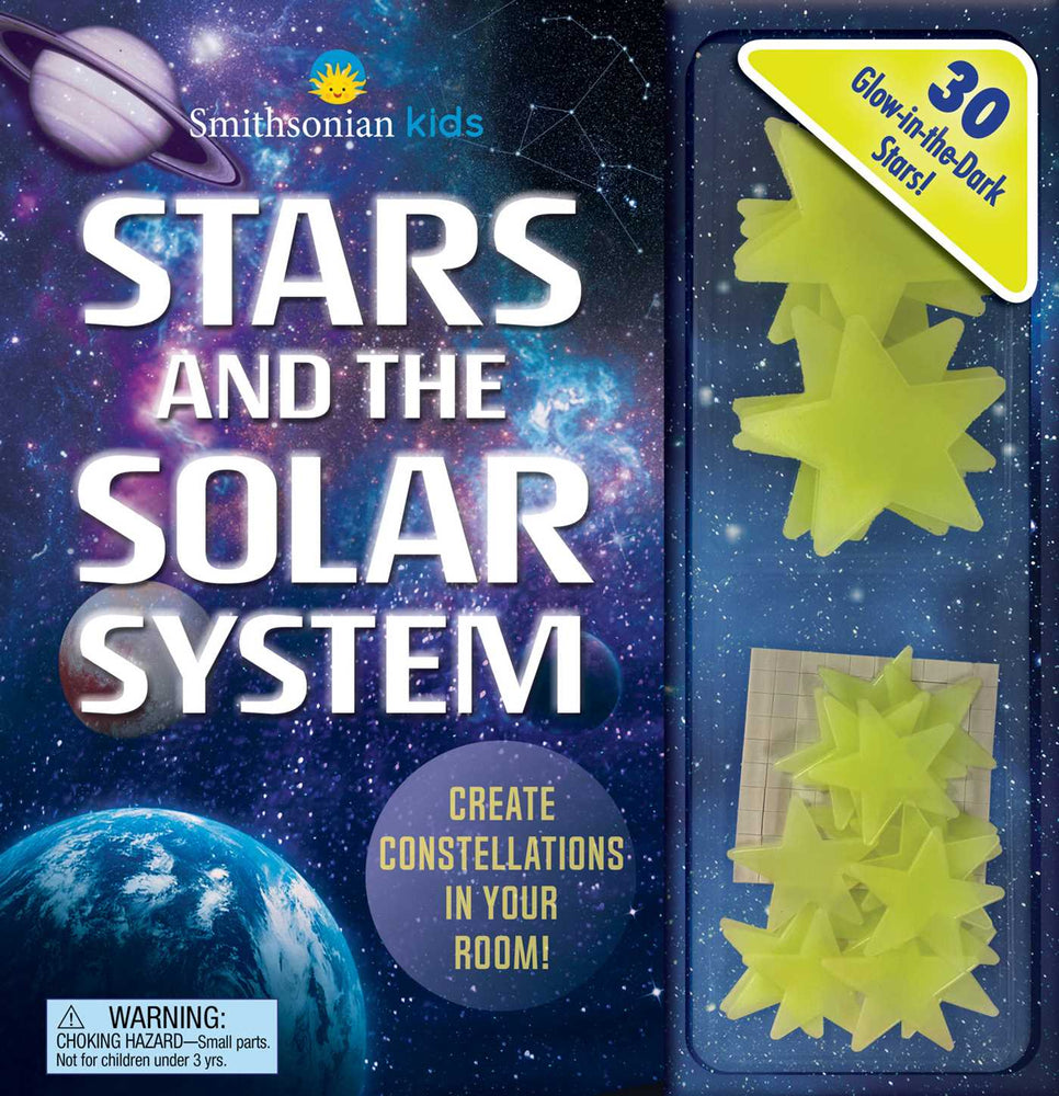 Smithsonian Kids: Stars and the Solar System 30 Glow-in-the-Dark Stars! image - Childrens Books - Image - Pop Weasel