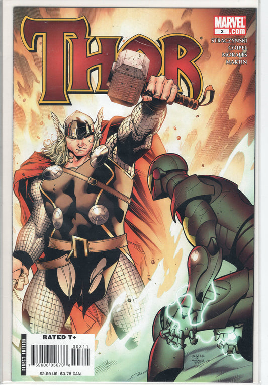 Pre-Owned - Thor #3  (November 2007) Scanned Image Pop Weasel Pre-Owned Comics