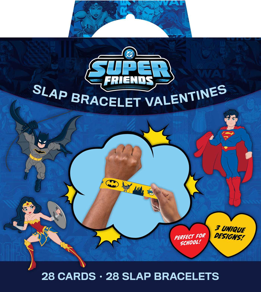 DC: Super Friends Slap Bracelet Valentines: School Valentines - Novelty - Image - Pop Weasel