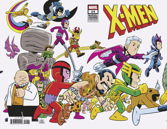 X-MEN #14 CHRIS GIARRUSSO MARVEL UNIVERSE CONNECTING WRAP VARIANT G - Image