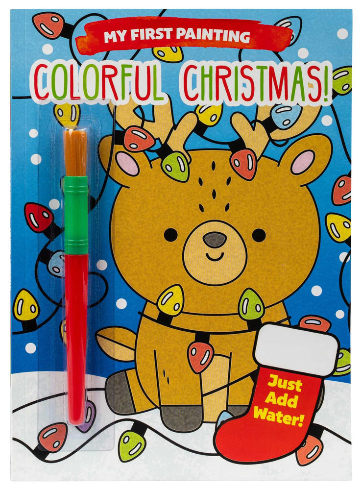 My First Painting: Colorful Christmas! - Mess Free Coloring Book, Water Coloring Book, Toddler Activity Book, For Kids Ages 3+ - Childrens Books - Image - Pop Weasel