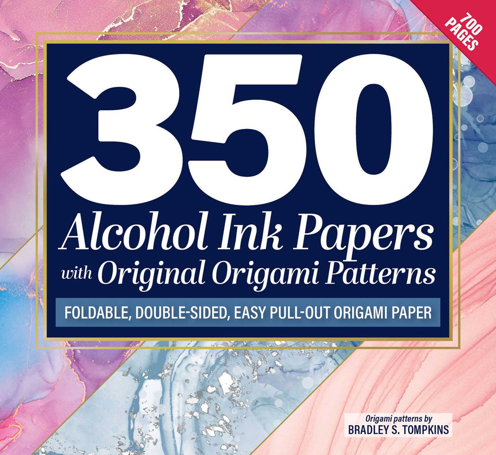 350 Alcohol Ink Papers with Original Origami Patterns: Foldable, Double-Sided, Easy Pull-Out Origami Paper - Books - Image - Pop Weasel