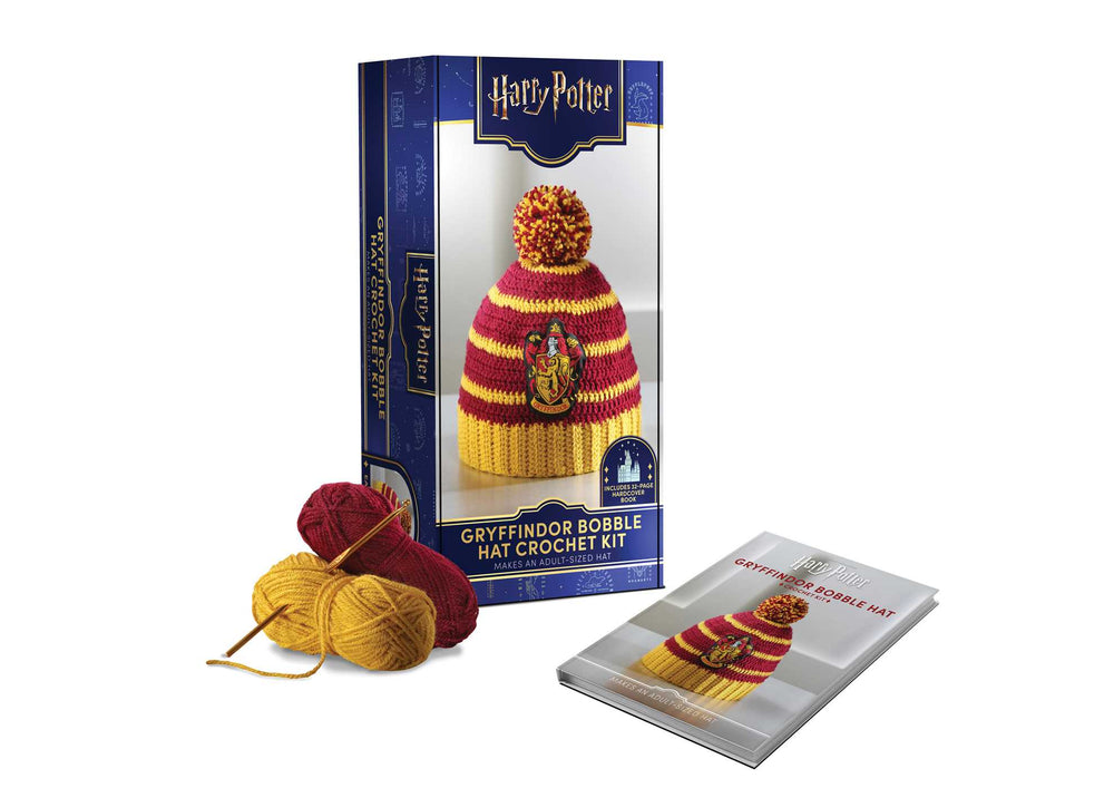 Harry Potter: Gryffindor Pom-Pom Beanie Crochet Kit - Books - Image - Pop Weasel