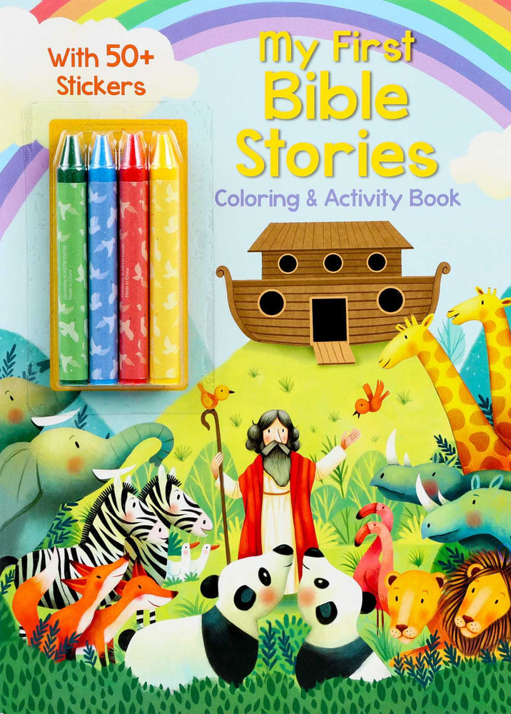 My First Bible Stories Coloring & Activity Book with 4 Crayons and 50+ Stickers | TPB - Books - Image - Pop Weasel