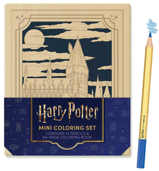 Harry Potter Mini Coloring Set: Contains 64pp coloring book and 12 premium colored pencils