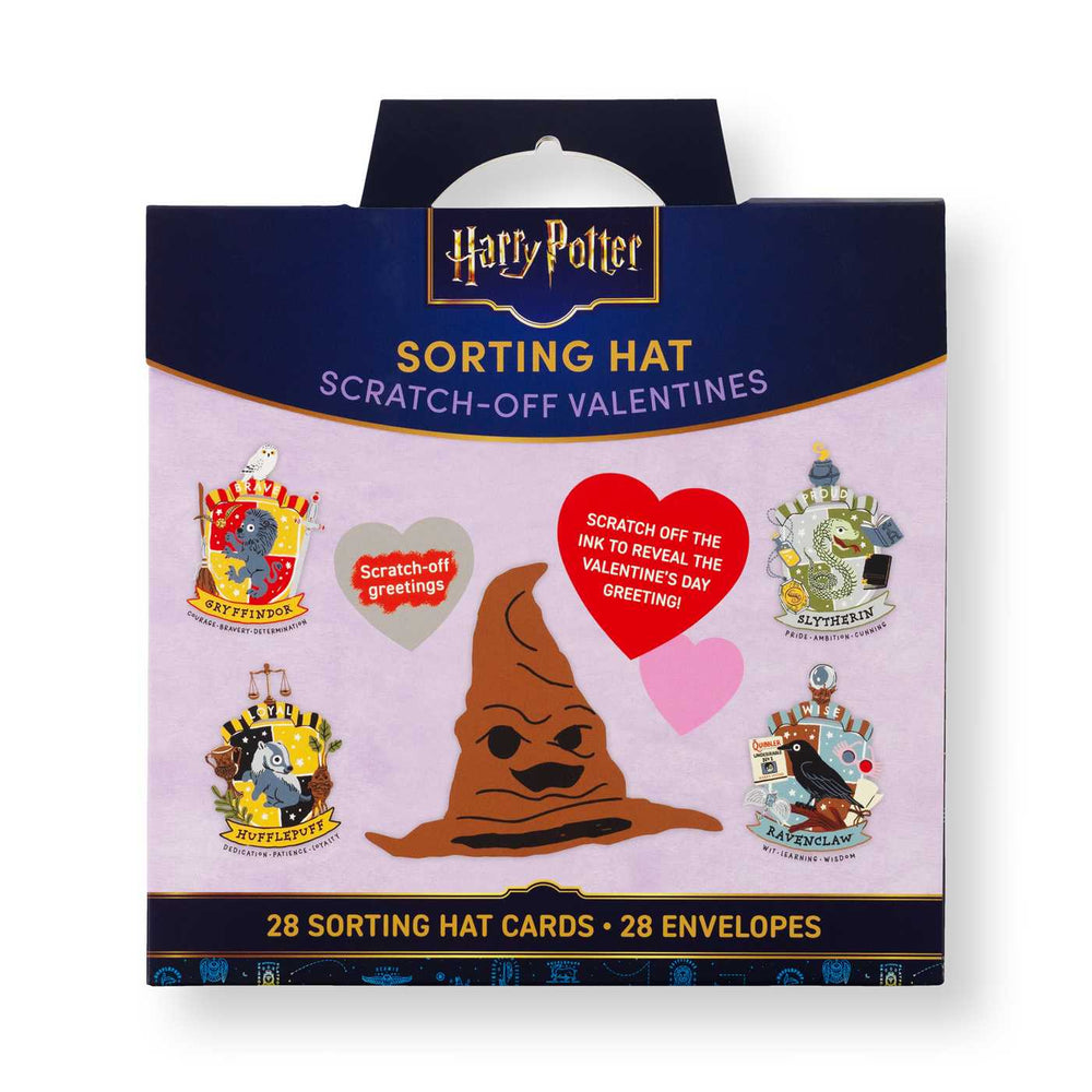 Harry Potter: Sorting Hat Scratch-Off Valentines: School Valentines - Stationery - Image - Pop Weasel