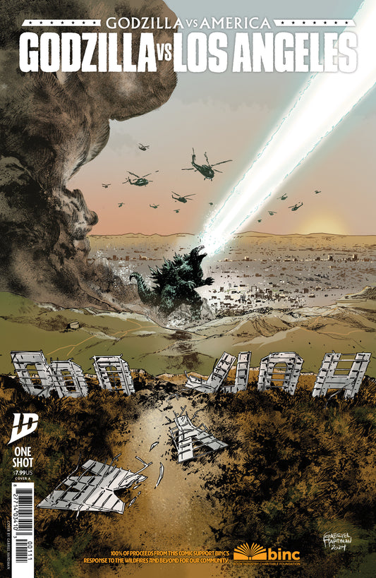Godzilla Vs. America: Los Angeles Cover A (Hardman) - Image