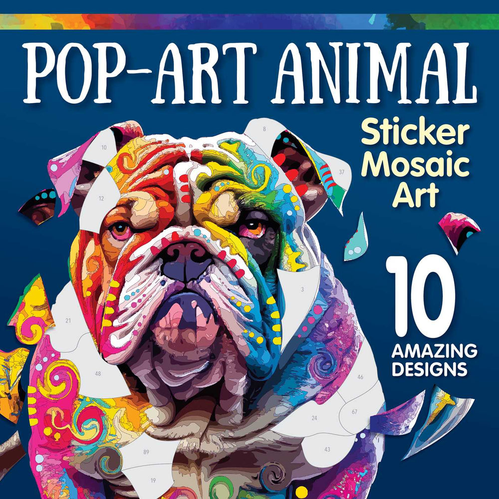 Pop-Art Animal Sticker Mosaic Art: 10 Amazing Designs - Childrens Books - Image - Pop Weasel