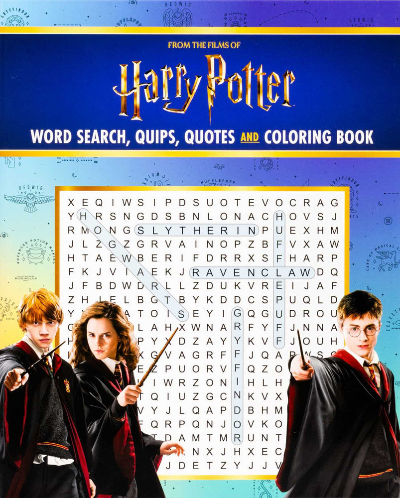 Harry Potter Word Search, Quips, Quotes, and Coloring Book - Coloring Book for Teens and Adults, Officially Licensed - Books - Image - Pop Weasel