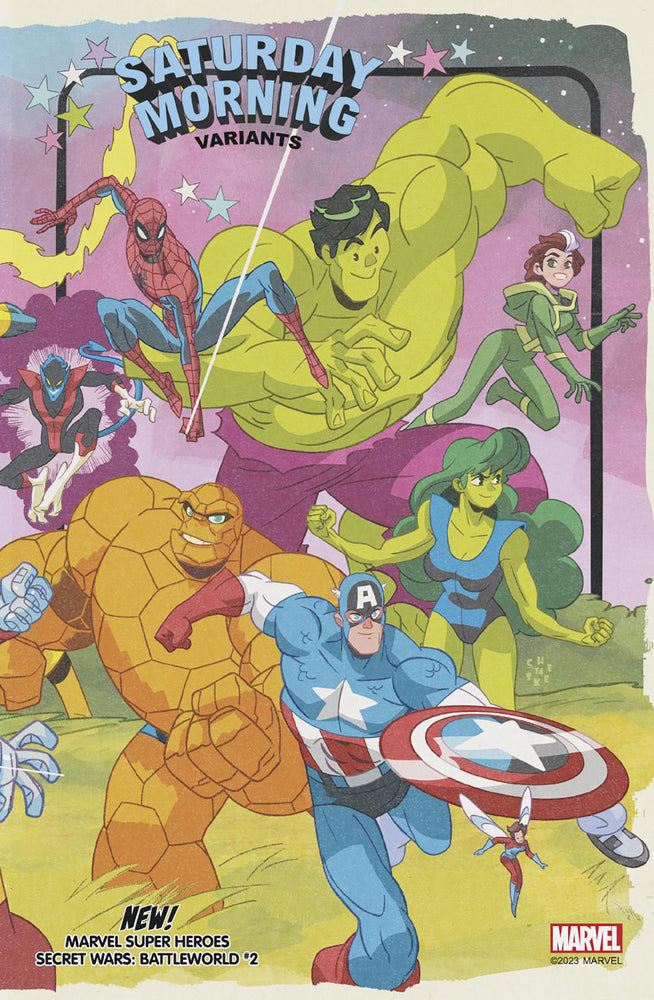 MARVEL SUPER HEROES SECRET WARS: BATTLEWORLD 2 SEAN GALLOWAY SATURDAY MORNING VARIANT - Comics - Image - Pop Weasel