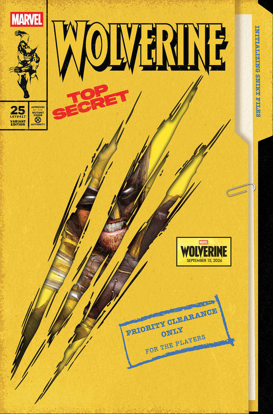 WOLVERINE #25 JOCK MARVEL GAMES VARIANT