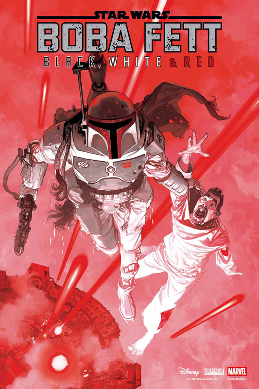 Star Wars: Boba Fett - Black, White & Red #1 Josemaria Casanovas Variant - Image