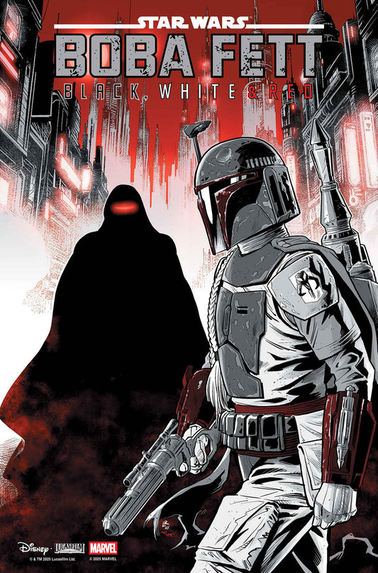 STAR WARS: BOBA FETT - BLACK, WHITE & RED #4 LUKE ROSS VARIANT