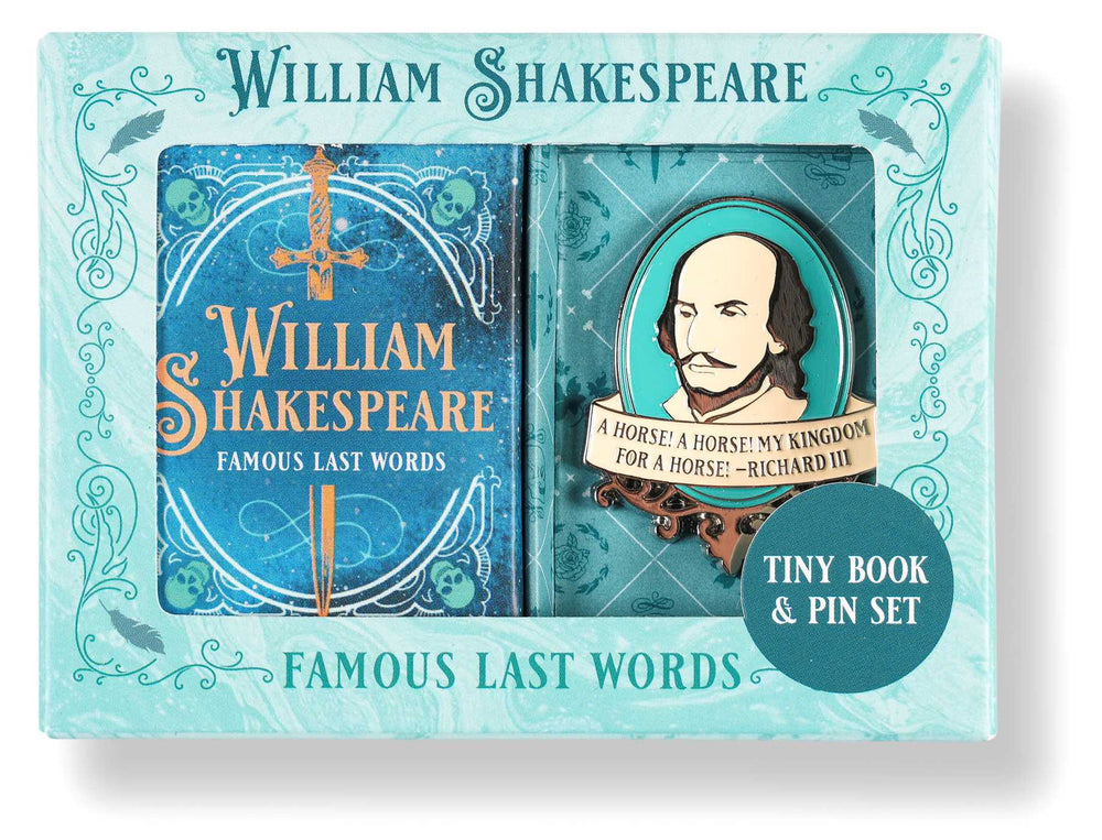 William Shakespeare Tiny Book and Pin Set - Novelty - Image - Pop Weasel