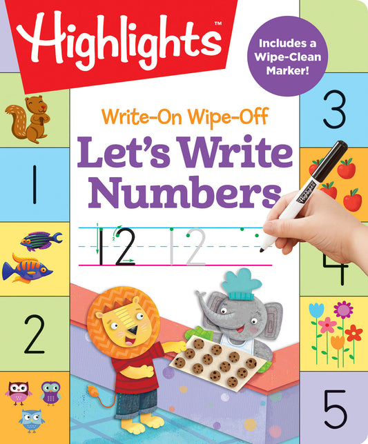 Write-On Wipe-Off Let's Write Numbers image