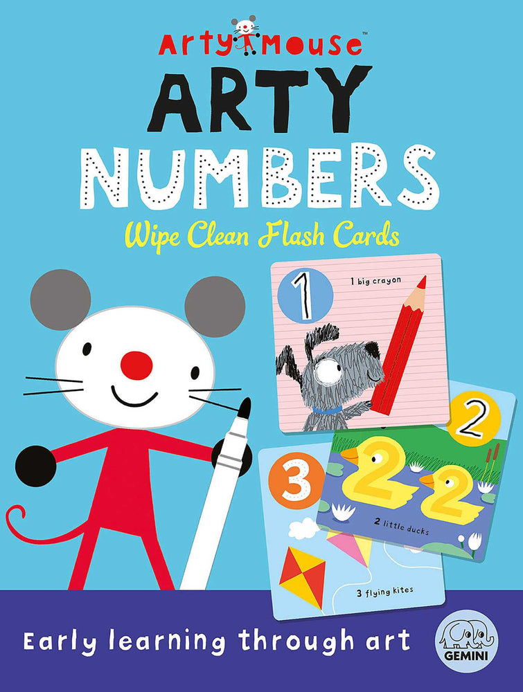 Arty Mouse Arty Numbers Wipe Clean Flash Cards - Books - Image - Pop Weasel
