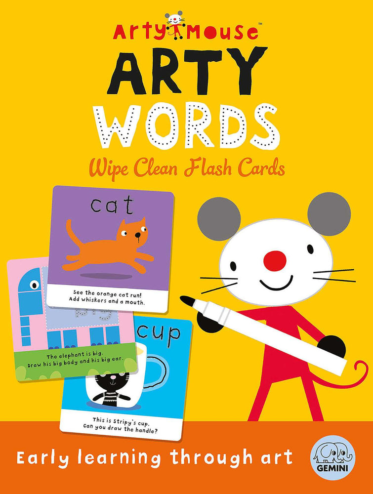 Arty Mouse Arty Words Wipe Clean Flash Cards - Books - Image - Pop Weasel
